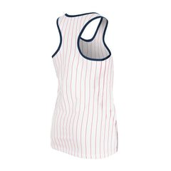 White St. Louis Cardinals New Era Women's Gameday Pinstripe Tank Top