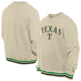 Cream Texas Rangers New Era St. Patrick's Day Twill Pullover Sweatshirt