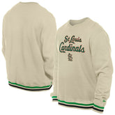 Cream St. Louis Cardinals New Era St. Patrick's Day Twill Pullover Sweatshirt