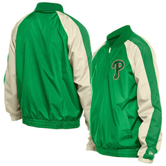 Kelly Green Philadelphia Phillies New Era St. Patrick's Day Ripstop Raglan Quarter-Zip Windbreaker