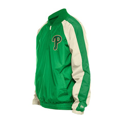 Kelly Green Philadelphia Phillies New Era St. Patrick's Day Ripstop Raglan Quarter-Zip Windbreaker