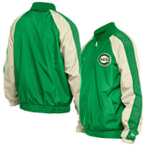 Kelly Green Cincinnati Reds New Era St. Patrick's Day Ripstop Raglan Quarter-Zip Windbreaker