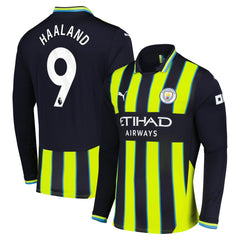 Erling Haaland Manchester City 2024/25 Away Replica Long Sleeve Player Jersey