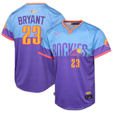 Purple/Light Blue Kris Bryant Colorado Rockies Nike Youth 2025 City Connect Limited Player Jersey