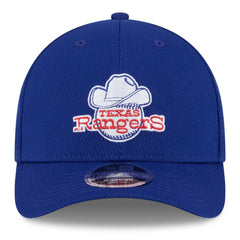 Royal Texas Rangers New Era 2025 MLB Clubhouse 9FORTY M-Crown Adjustable Hat