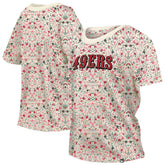 Women's Glam Game Floral Scoop Neck T-Shirt - San Francisco 49ers T-shirts