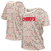 Women's Glam Game Floral Scoop Neck T-Shirt - Kansas City Chiefs T-shirts