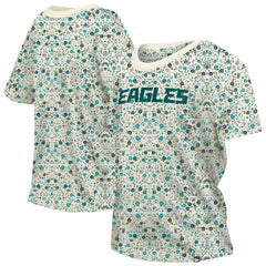 Women's Glam Game Floral Scoop Neck T-Shirt - Philadelphia Eagles T-shirts