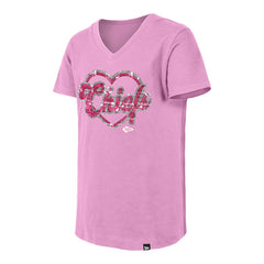Girls Youth Flip Sequins V-Neck T-Shirt - Kansas City Chiefs T-shirts