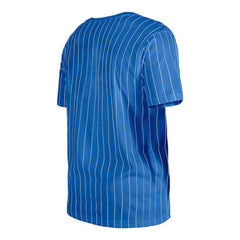Royal Chicago Cubs New Era Throwback Pinstripe T-Shirt