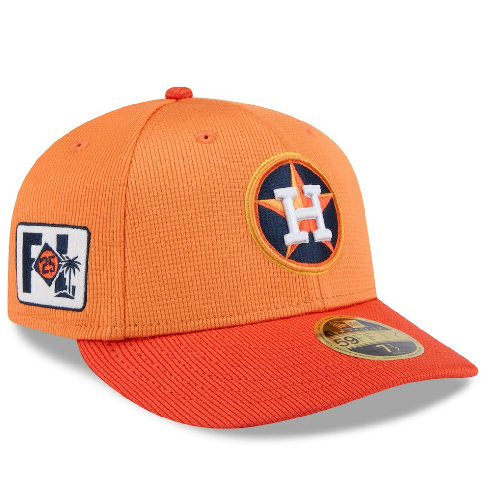 Orange Houston Astros New Era 2025 Spring Training Low Profile 59FIFTY Fitted Hat