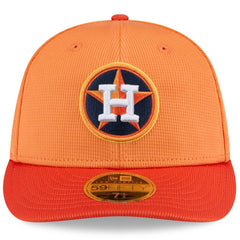 Orange Houston Astros New Era 2025 Spring Training Low Profile 59FIFTY Fitted Hat