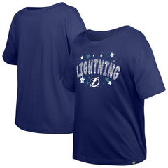 NHL Tampa Bay Lightning New Era Girl's Youth Flip Sequin T-Shirt