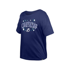 NHL Tampa Bay Lightning New Era Girl's Youth Flip Sequin T-Shirt