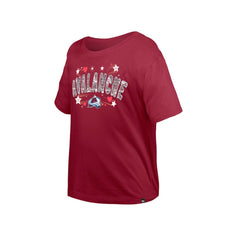 NHL Colorado Avalanche New Era Girl's Youth Flip Sequin T-Shirt