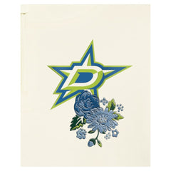 NHL Dallas Stars New Era Women's Glam Game Quarter-Zip Cropped Floral Hoodie Pullover