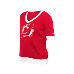 NHL New Jersey Devils New Era Women's Game Day Rhinestuds T-Shirt