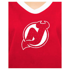 NHL New Jersey Devils New Era Women's Game Day Rhinestuds T-Shirt