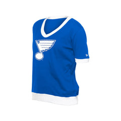 NHL St. Louis Blues New Era Women's Game Day Rhinestuds T-Shirt