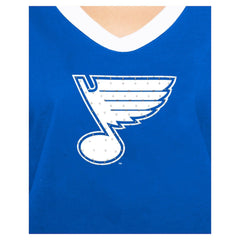NHL St. Louis Blues New Era Women's Game Day Rhinestuds T-Shirt