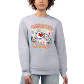 G-III 4Her by Carl Banks Women's Flower Logo Graphic Fleece Pullover Sweatshirt - Kansas City Chiefs Pullover