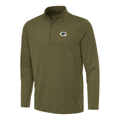 Antigua Reprocess Quarter-Zip Top - Green Bay Packers Tops
