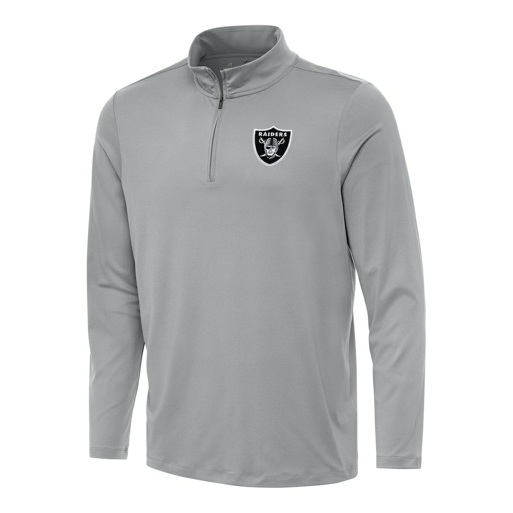 Antigua Reprocess Quarter-Zip Top - Las Vegas Raiders Tops