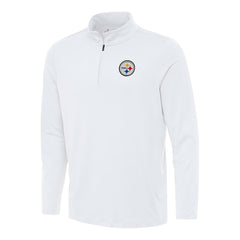 Antigua Reprocess Quarter-Zip Top - Pittsburgh Steelers Tops