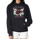 Miami Heat G-III 4Her by Carl Banks Women's Flowers Team Logo Graphic Fleece Pullover Hoodie