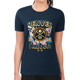 Denver Nuggets G-III 4Her by Carl Banks Women's Super-Slim Fit Lightweight Flowers Team Logo Graphic T-Shirt sale