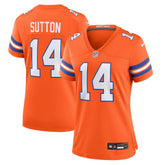Courtland Sutton Women's Mile High Collection 1977 Throwback Player Game Jersey - Denver Broncos Jerseys