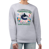 NHL Vancouver Canucks G-III 4Her by Carl Banks Women's Flower Logo Pullover Sweatshirt