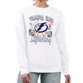 NHL Tampa Bay Lightning G-III 4Her by Carl Banks Women's Flower Logo Pullover Sweatshirt
