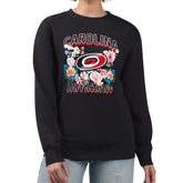 NHL Carolina Hurricanes G-III 4Her by Carl Banks Women's Flower Logo Pullover Sweatshirt