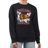NHL Chicago Blackhawks G-III 4Her by Carl Banks Women's Flower Logo Pullover Sweatshirt