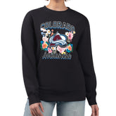 NHL Colorado Avalanche G-III 4Her by Carl Banks Women's Flower Logo Pullover Sweatshirt