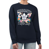 NHL Toronto Maple Leafs G-III 4Her by Carl Banks Women's Flower Logo Pullover Sweatshirt