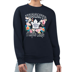 NHL Toronto Maple Leafs G-III 4Her by Carl Banks Women's Flower Logo Pullover Sweatshirt
