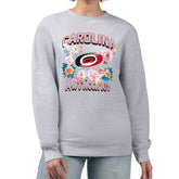 NHL Carolina Hurricanes G-III 4Her by Carl Banks Women's Flower Logo Pullover Sweatshirt
