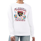 NHL Florida Panthers G-III 4Her by Carl Banks Women's Flower Logo Pullover Sweatshirt