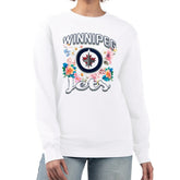 NHL Winnipeg Jets G-III 4Her by Carl Banks Women's Flower Logo Pullover Sweatshirt