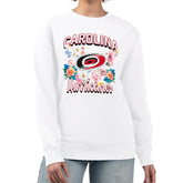 NHL Carolina Hurricanes G-III 4Her by Carl Banks Women's Flower Logo Pullover Sweatshirt