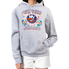NHL New York Islanders G-III 4Her by Carl Banks Women's Flower Logo Pullover Hoodie