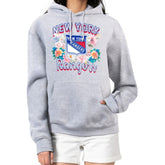 NHL New York Rangers G-III 4Her by Carl Banks Women's Flower Logo Pullover Hoodie