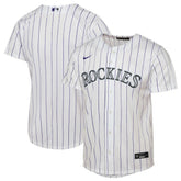 White Colorado Rockies Nike Youth Home Replica Jersey