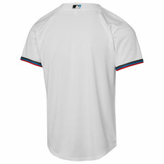 White Miami Marlins Nike Youth Home Replica Jersey