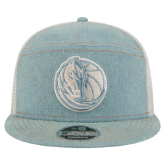 New Era Dallas Mavericks Adventure Denim Split Panel 9FIFTY Snapback Trucker Hat