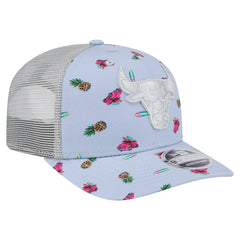 New Era Chicago Bulls Adventure Aloha Pattern 9SEVENTY Stretch-Snap Hat