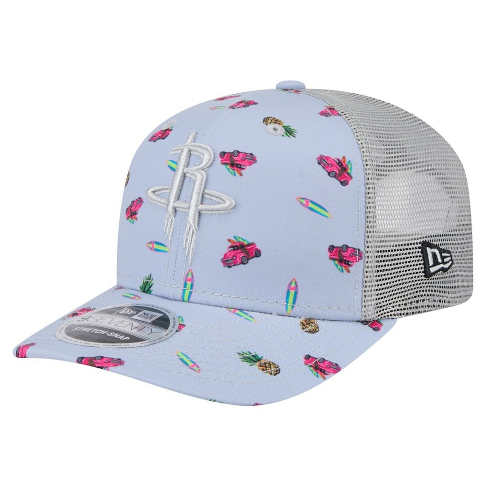 New Era Houston Rockets Adventure Aloha Pattern 9SEVENTY Stretch-Snap Hat sale
