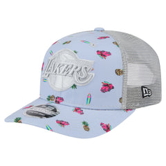 New Era Los Angeles Lakers Adventure Aloha Pattern 9SEVENTY Stretch-Snap Hat